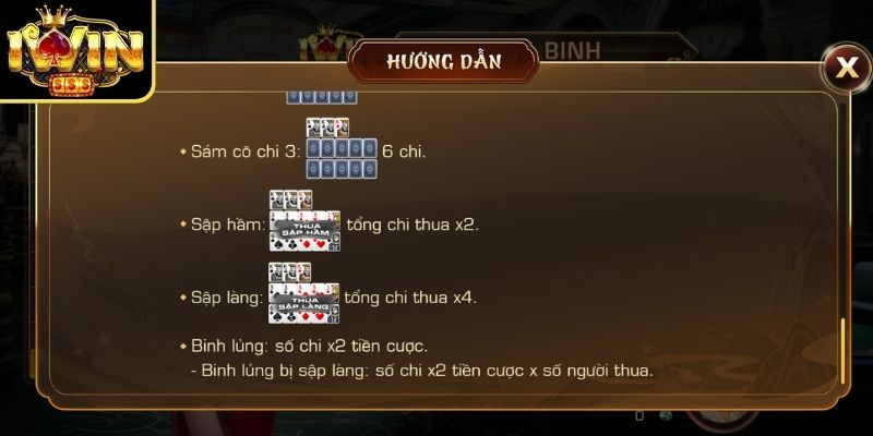 Xếp chi cần tuân thủ cách binh bài mậu binh Iwin