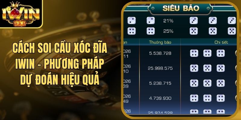 Cách Soi Cầu Xóc Đĩa Iwin - Phương Pháp Dự Đoán Hiệu Quả